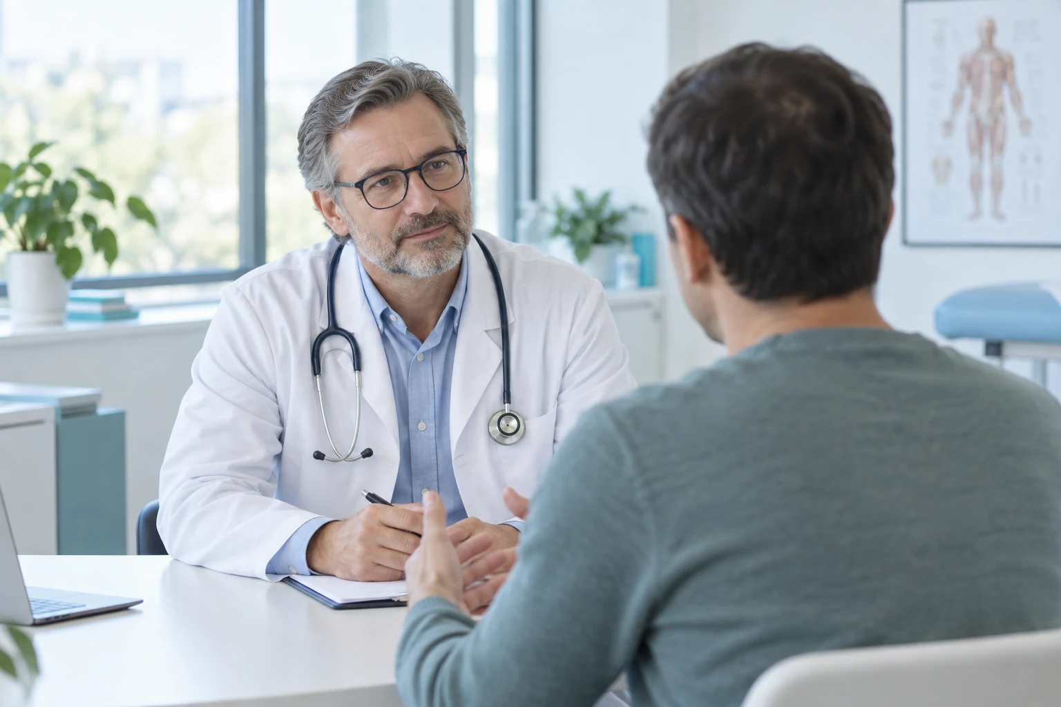 Healthcare professional in consultation